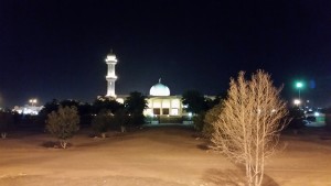 The Sultan Qaboos Mosque in Ibri - right next to our apartment.